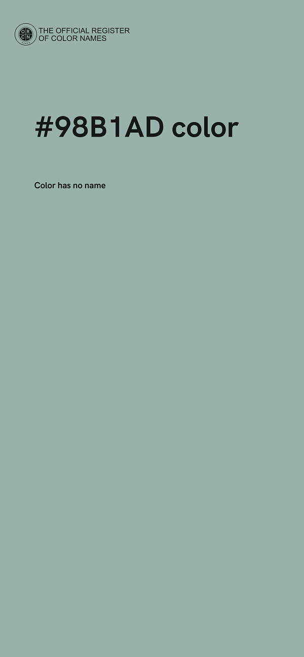 #98B1AD color image