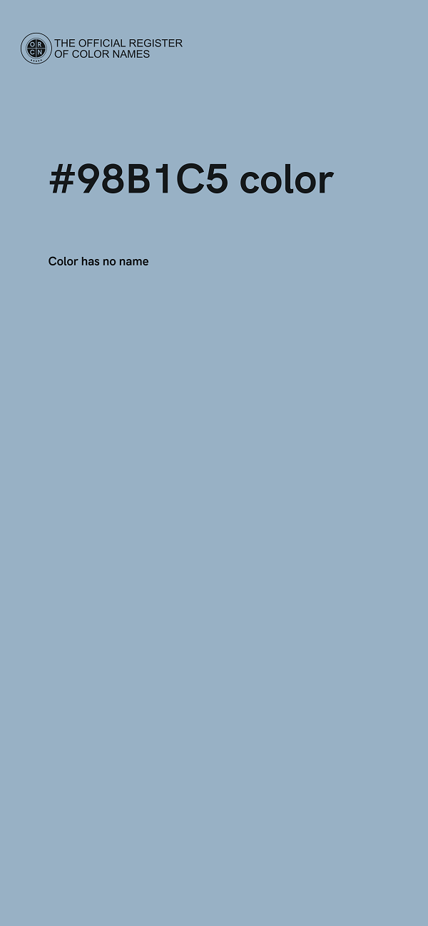 #98B1C5 color image
