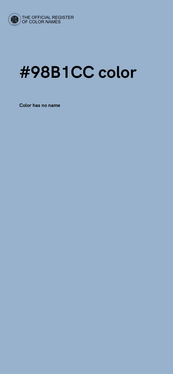 #98B1CC color image