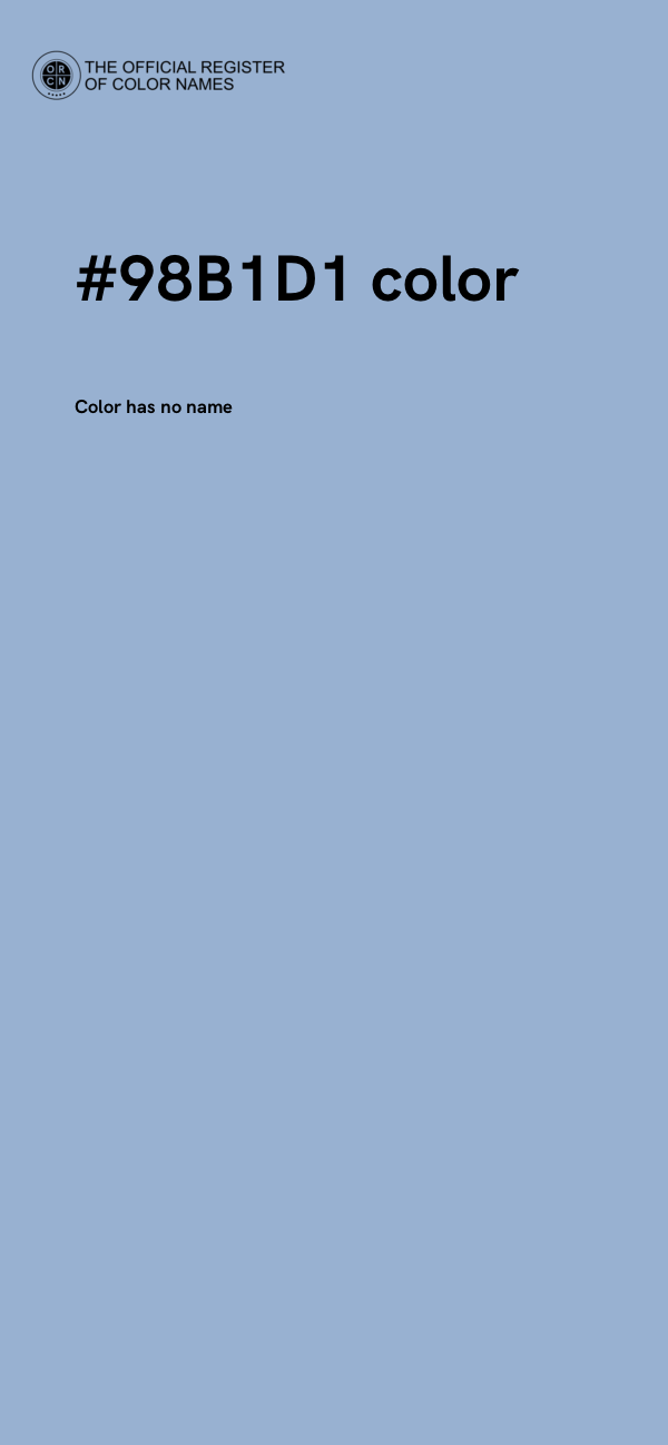 #98B1D1 color image