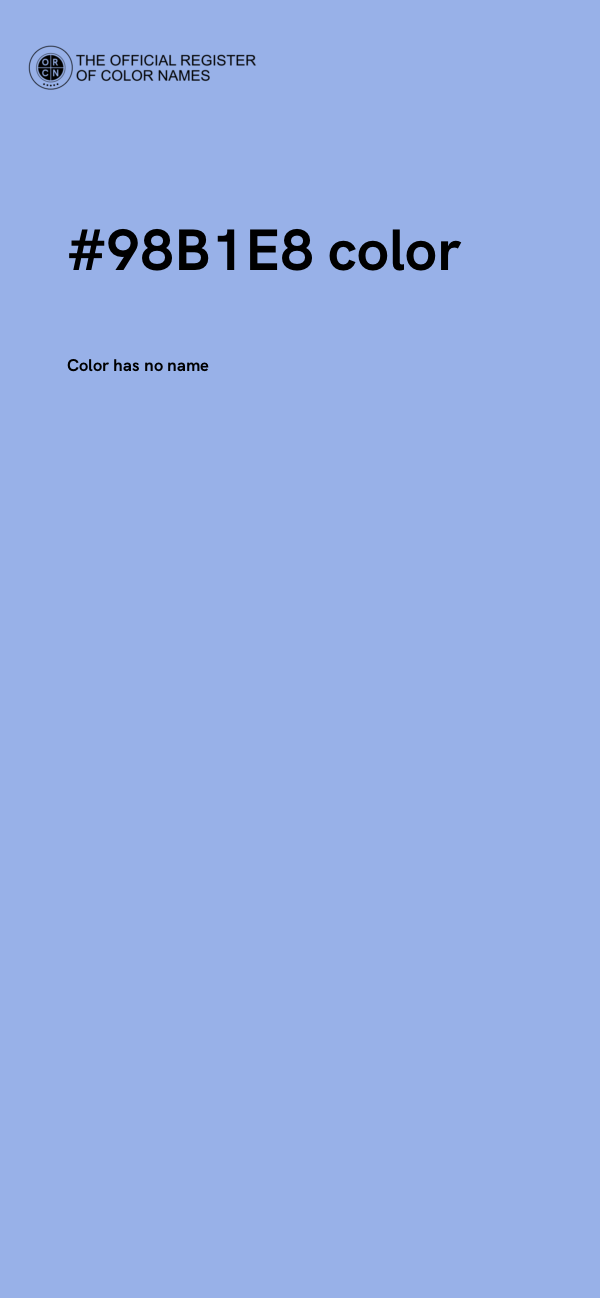 #98B1E8 color image