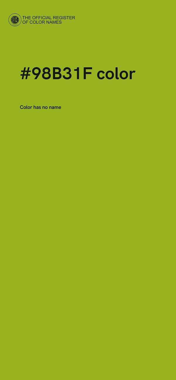 #98B31F color image