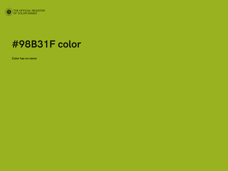 #98B31F color image