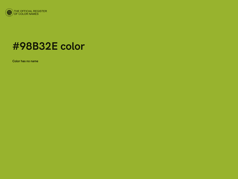 #98B32E color image