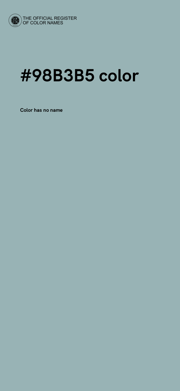 #98B3B5 color image