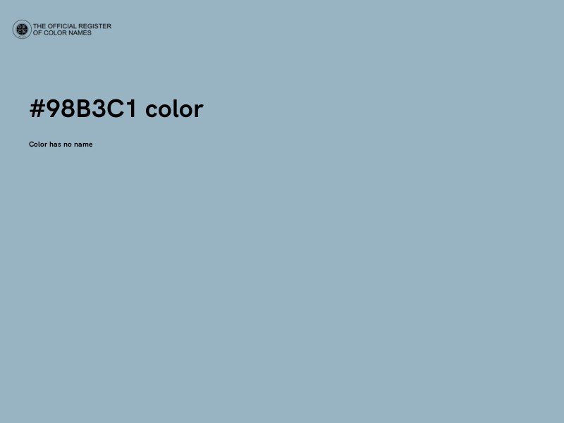 #98B3C1 color image