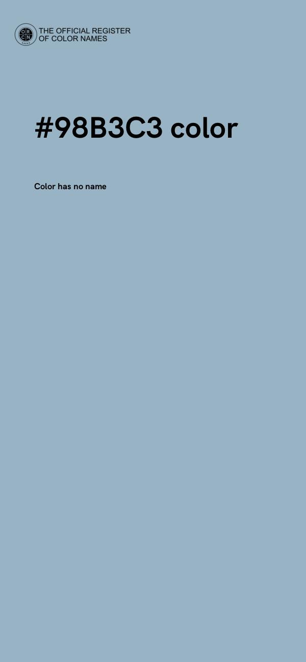 #98B3C3 color image
