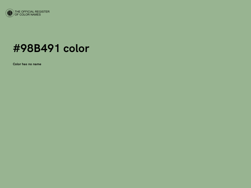 #98B491 color image