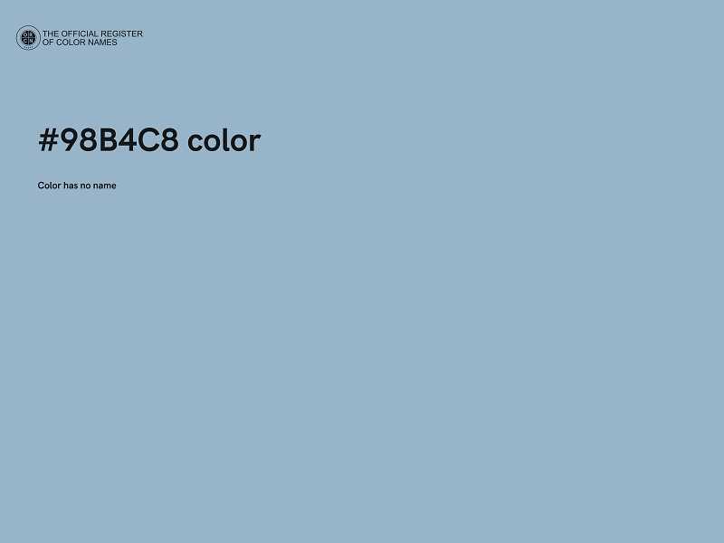 #98B4C8 color image