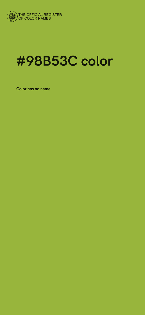 #98B53C color image