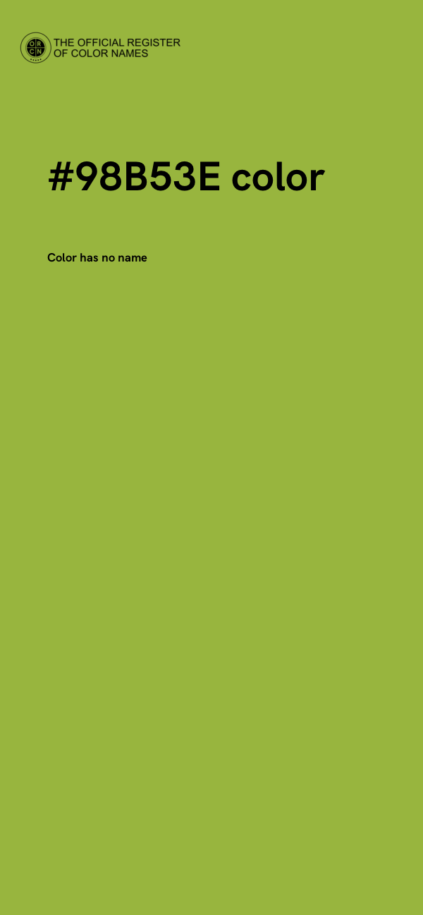#98B53E color image