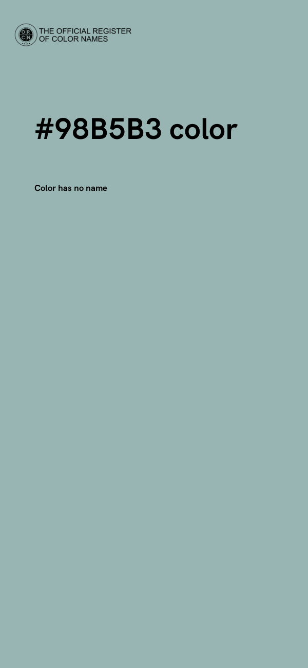 #98B5B3 color image