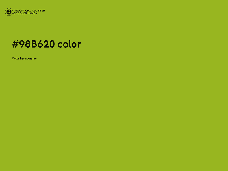 #98B620 color image