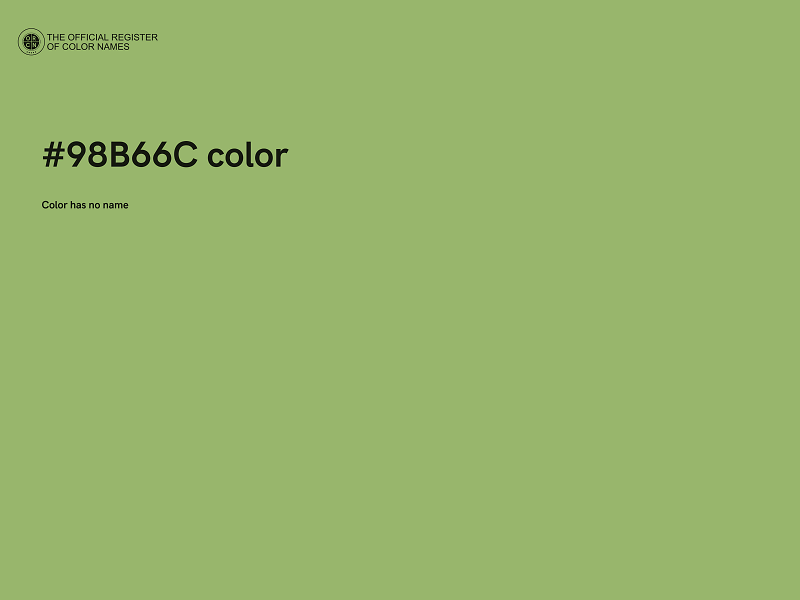 #98B66C color image