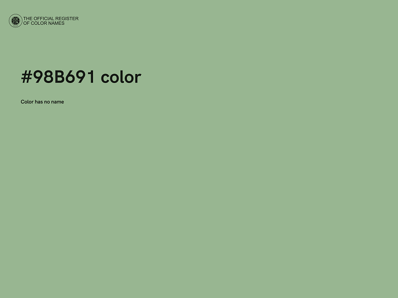 #98B691 color image