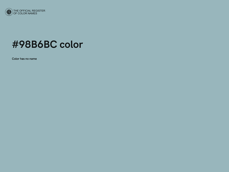 #98B6BC color image