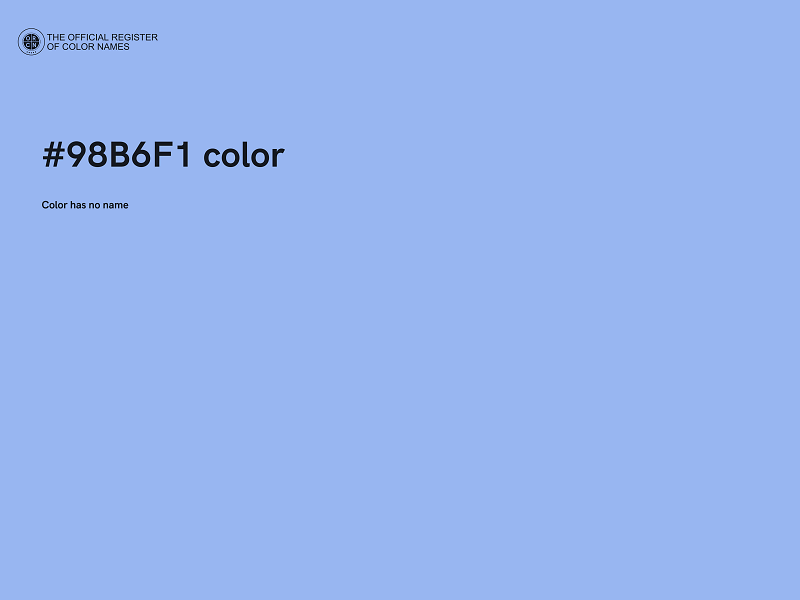 #98B6F1 color image