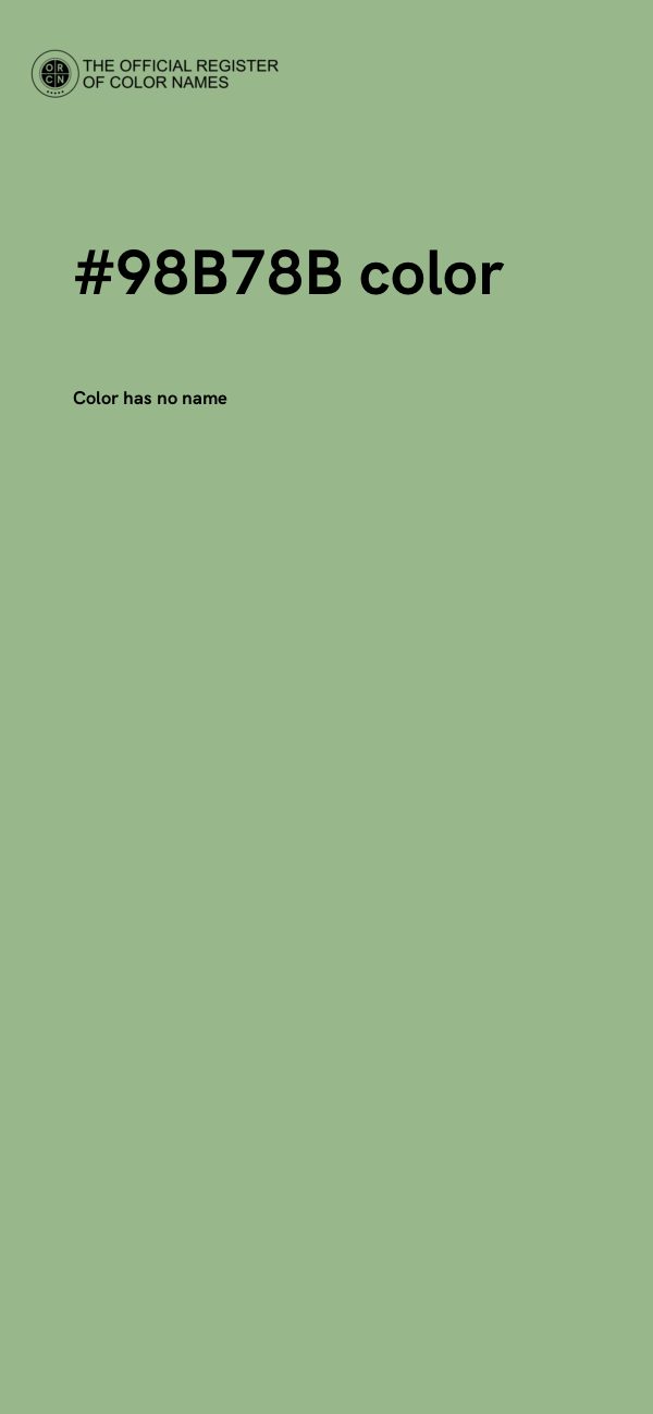 #98B78B color image