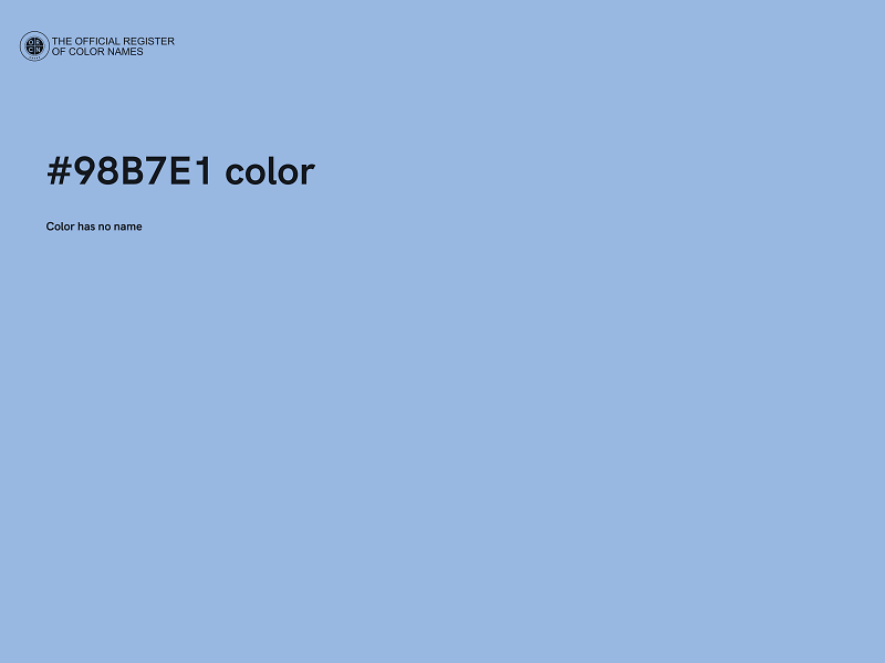 #98B7E1 color image