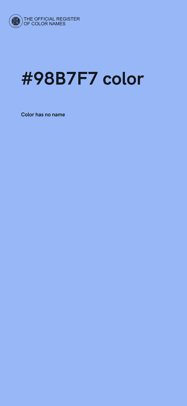 #98B7F7 color image