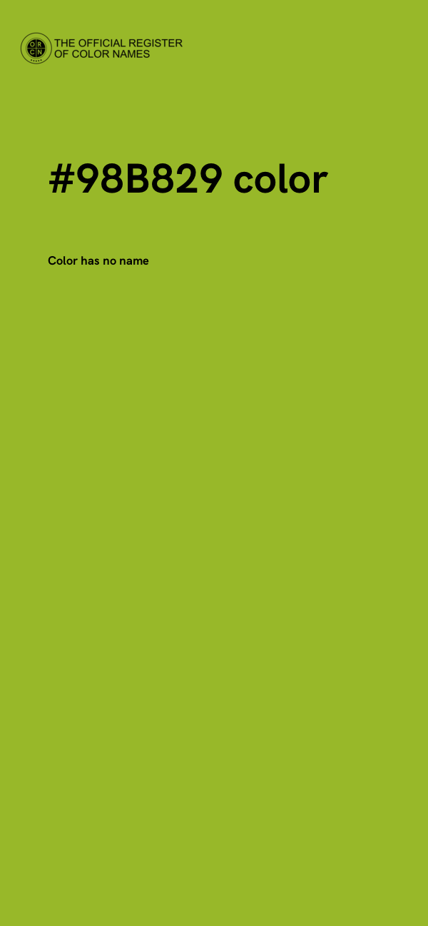 #98B829 color image
