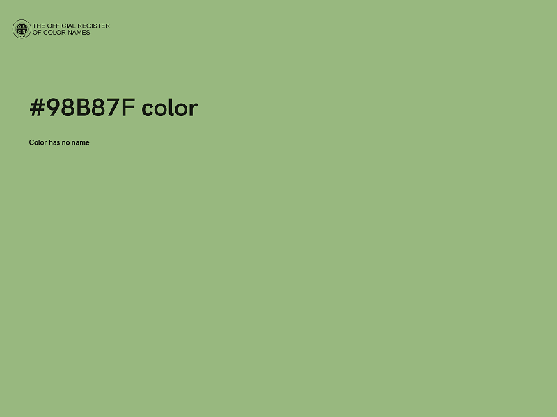 #98B87F color image