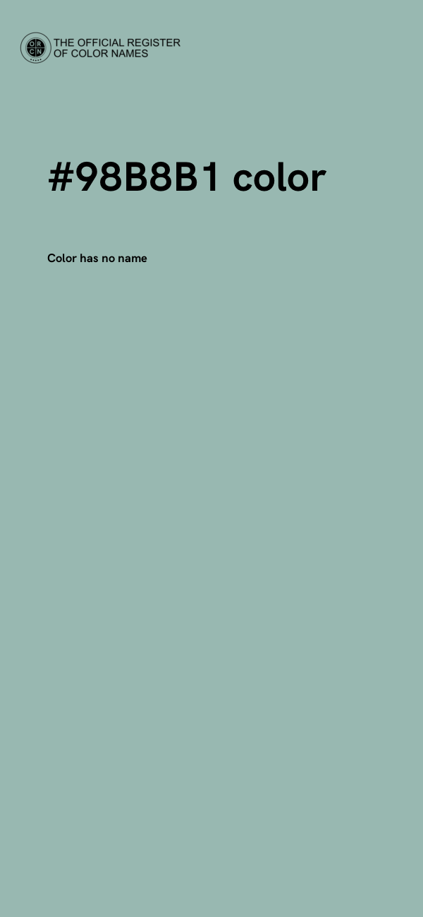 #98B8B1 color image