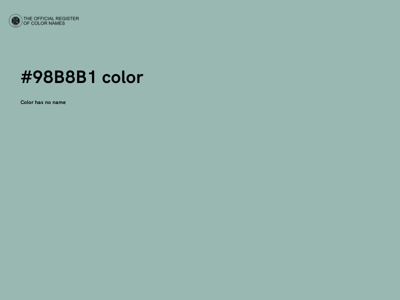 #98B8B1 color image