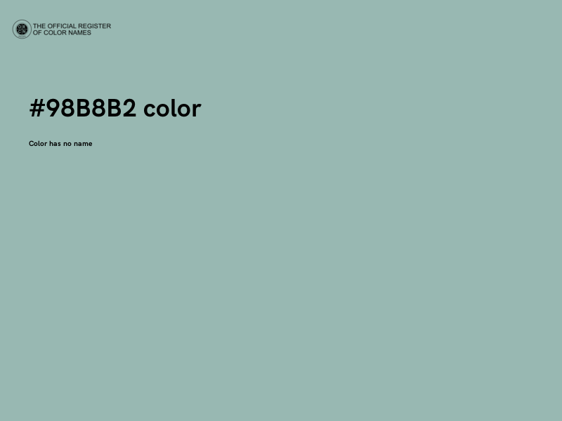 #98B8B2 color image