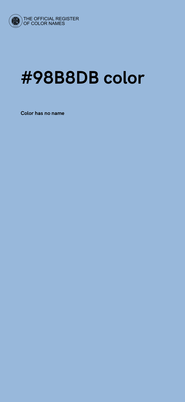 #98B8DB color image
