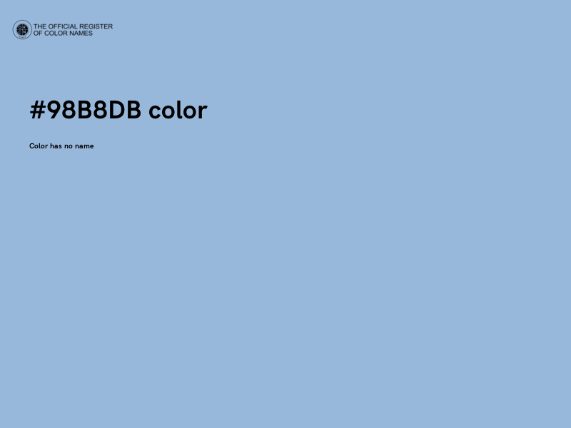 #98B8DB color image