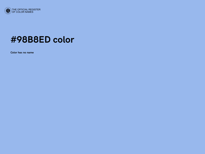 #98B8ED color image
