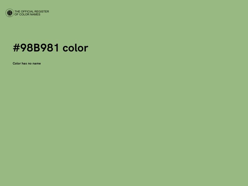 #98B981 color image