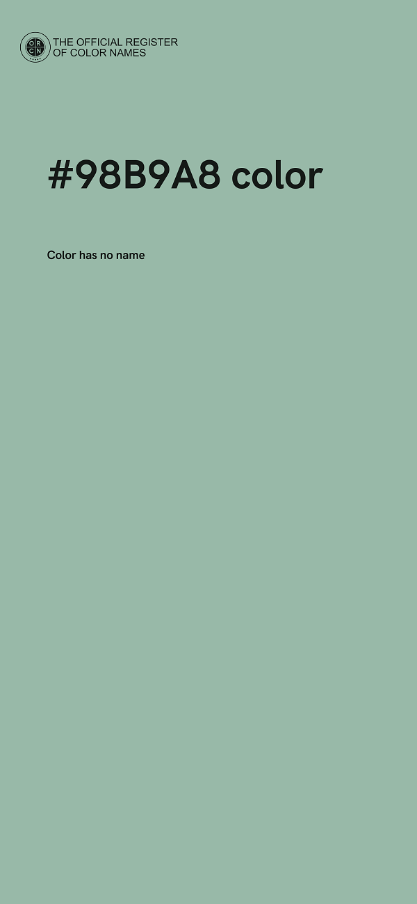 #98B9A8 color image