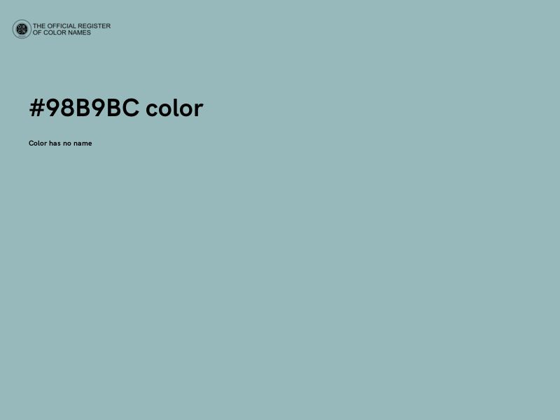#98B9BC color image