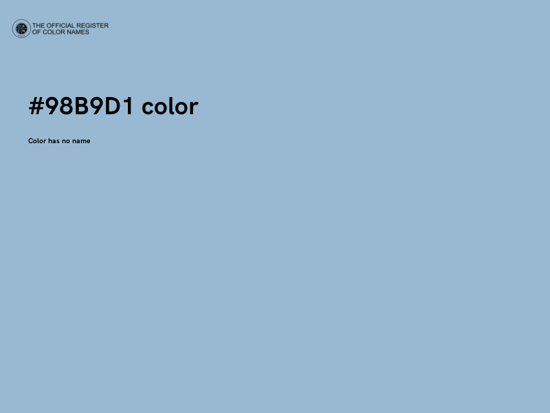 #98B9D1 color image