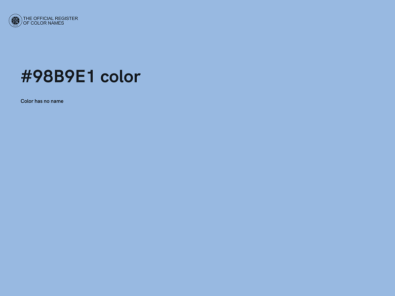 #98B9E1 color image