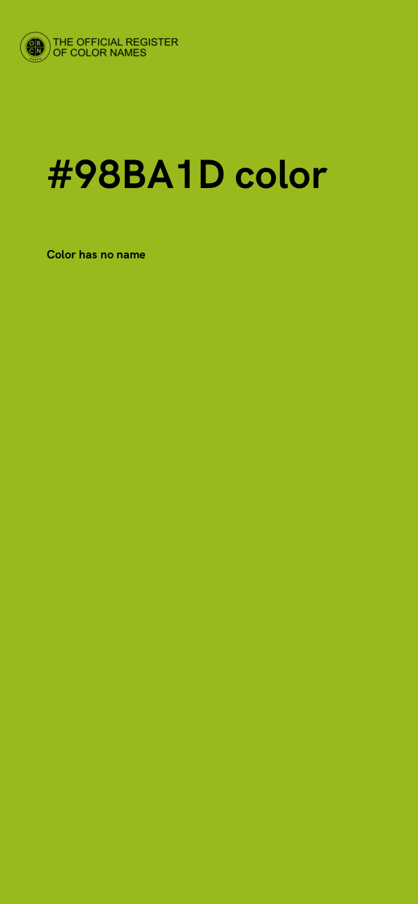 #98BA1D color image