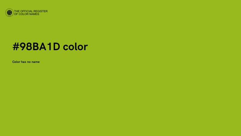 #98BA1D color image