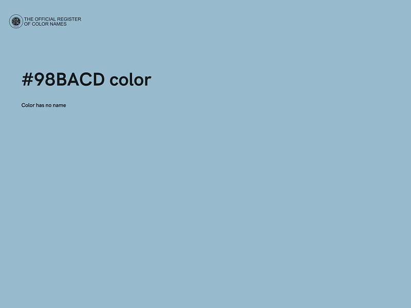 #98BACD color image