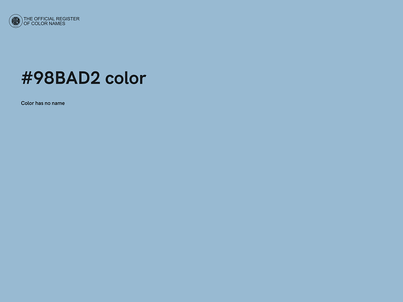 #98BAD2 color image