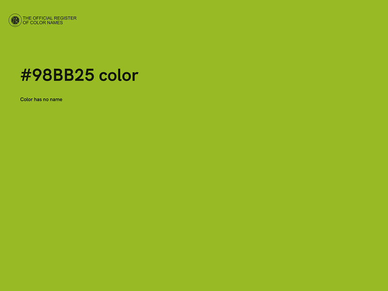 #98BB25 color image