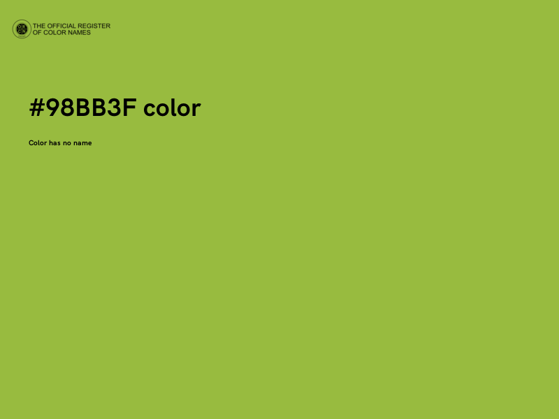 #98BB3F color image