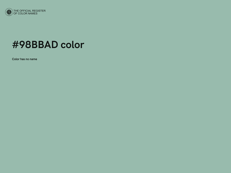 #98BBAD color image