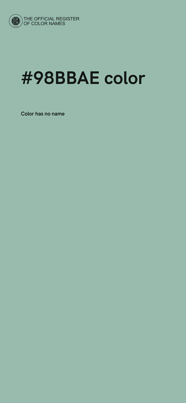 #98BBAE color image