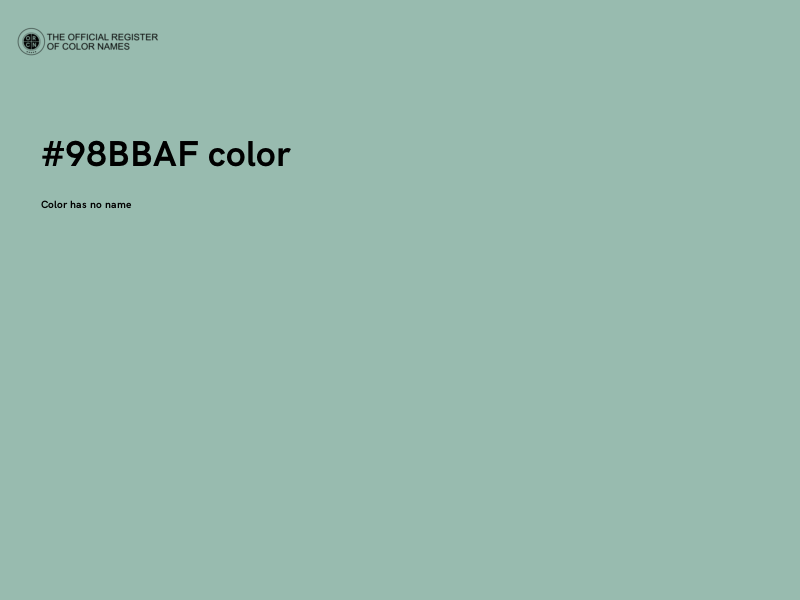 #98BBAF color image