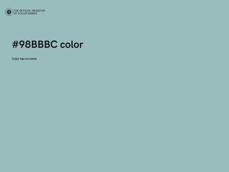 #98BBBC color image