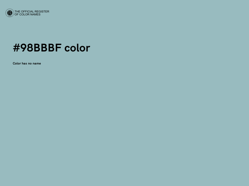 #98BBBF color image