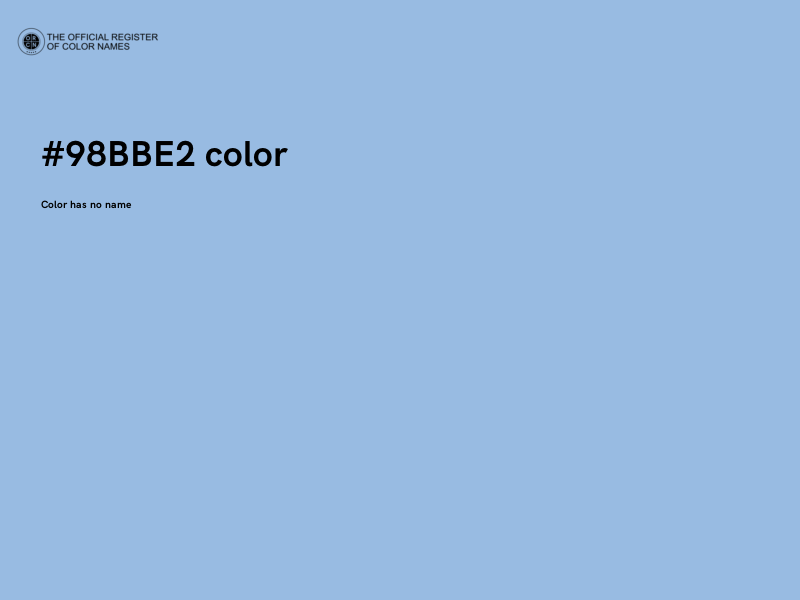 #98BBE2 color image