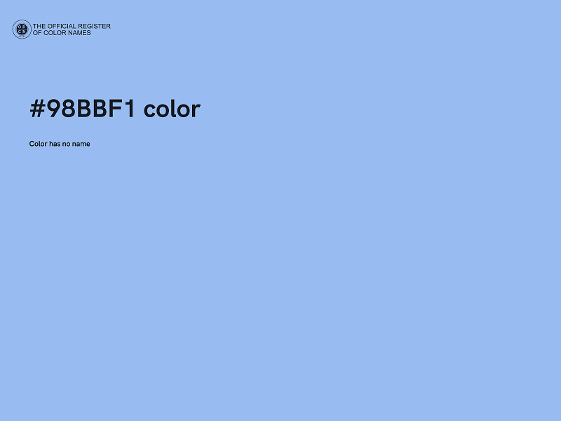 #98BBF1 color image